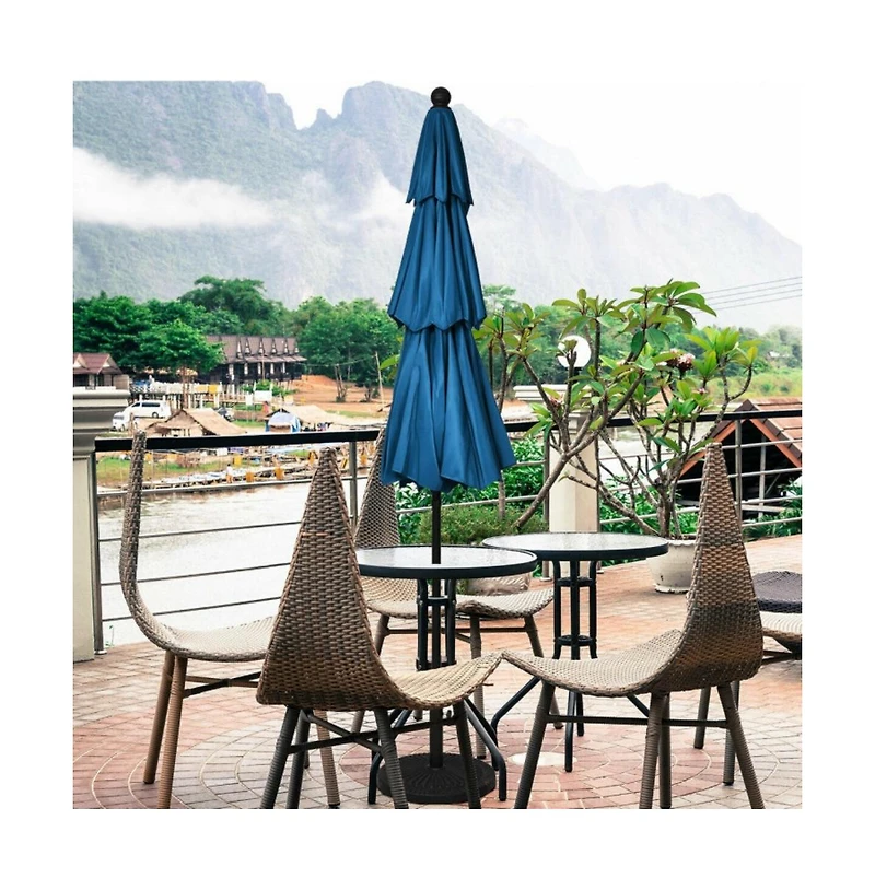 10 Feet 3 Tier Outdoor Patio Umbrella with Double Vented