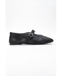 Forever & Always Shoes Mirella Braided Leather Ballet Flats (Women)