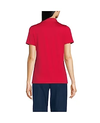 Lands' End Women's Short Sleeve Feminine Fit Rapid Dry Polo Shirt