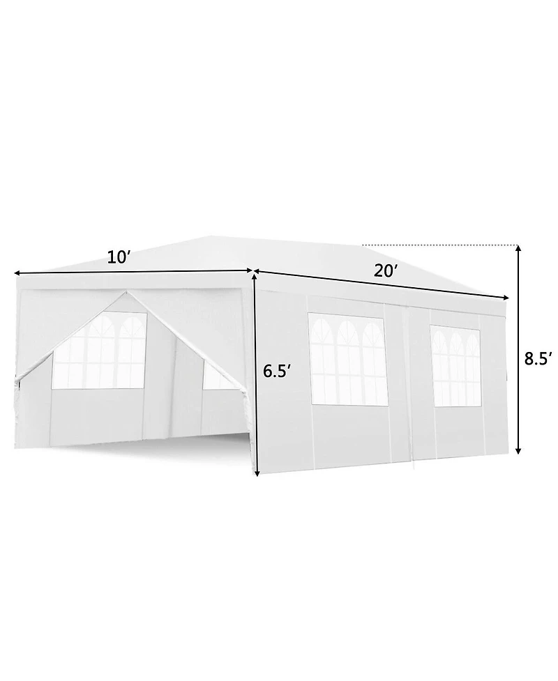 Costway 10'x20'Canopy Pavilion Cater Events Outdoor Party Tent