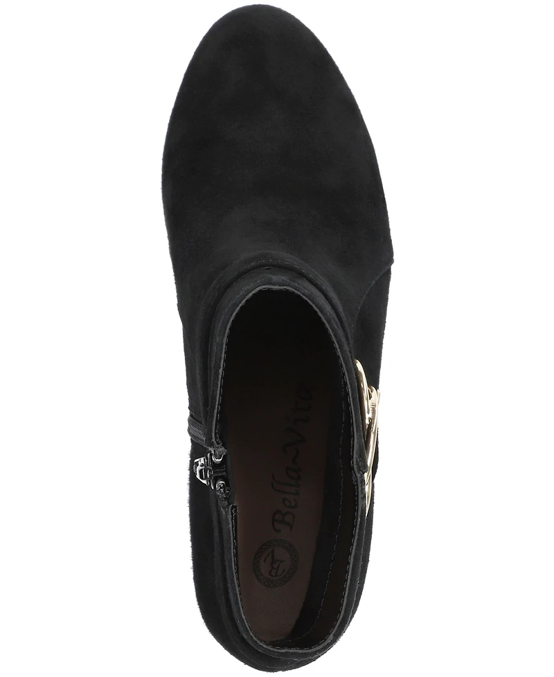 Bella Vita Women's Gamela Dress Block Heel Ankle Booties