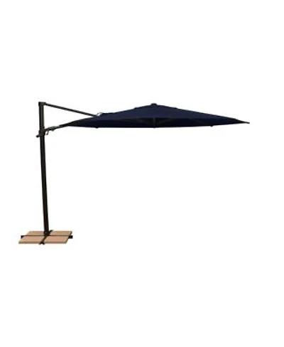 Mondawe 11ft Octagon Cantilever Umbrella With Foot Pedal Black Frame
