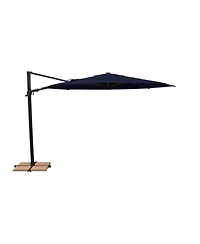 Mondawe 11ft Octagon Cantilever Umbrella With Foot Pedal Black Frame
