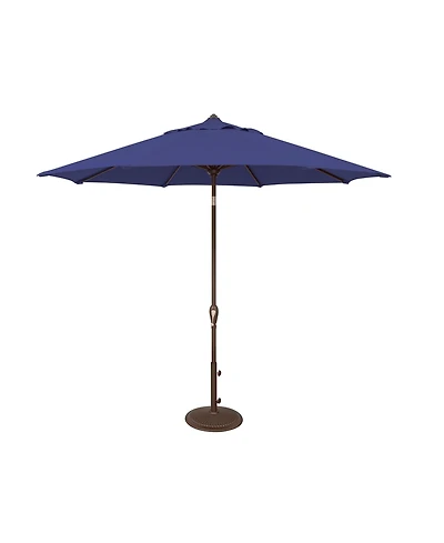 Mondawe 9FT Solefin Octagon Patio Umbrella with Auto Tilt, Bronze Frame