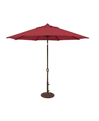 Mondawe 9FT Solefin Octagon Patio Umbrella with Auto Tilt, Bronze Frame