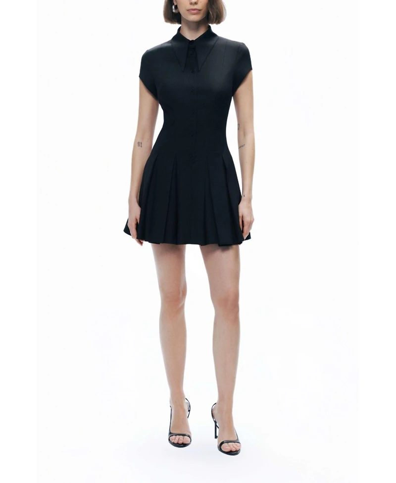 Nocturne Women's Pleated Mini Dress