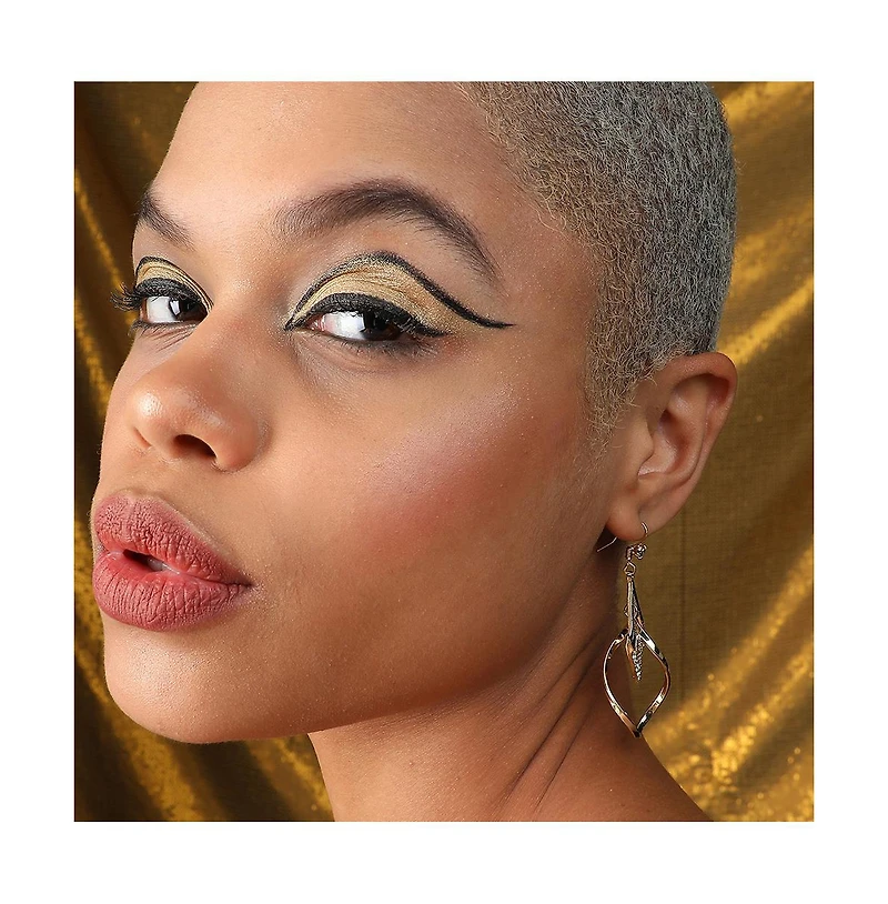 Sohi Women's White Rhombus Drop Earrings