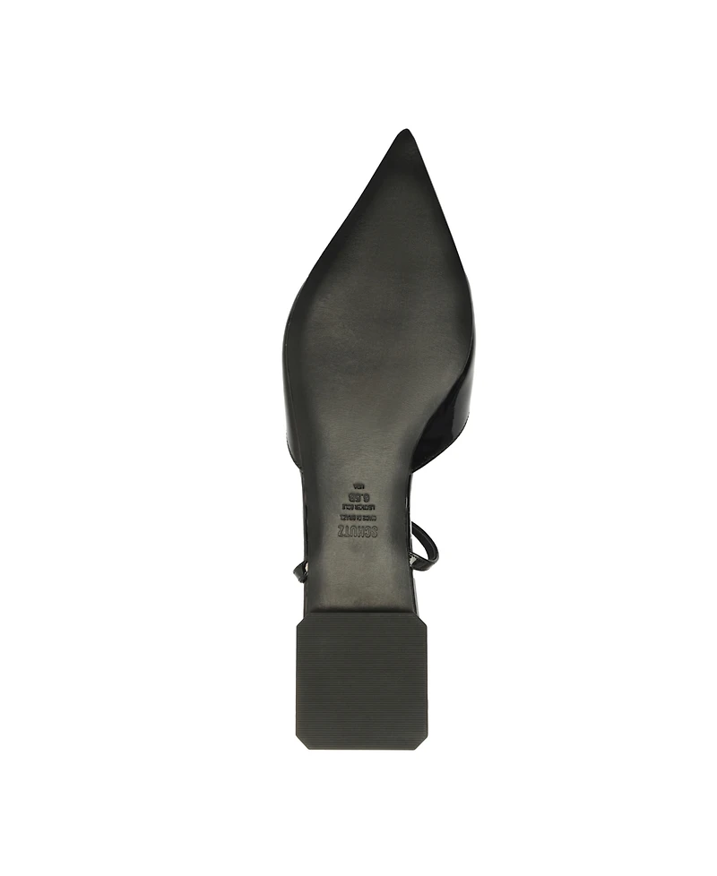 Schutz Women's Allure T-Strap Pointy Toe Flats