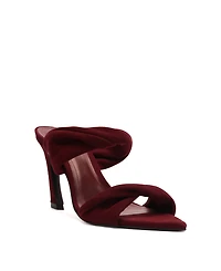 Schutz Women's Meline Twisted Dual-Band Mule Sandals