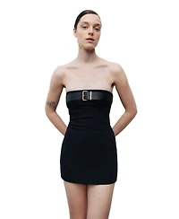 Nocturne Women's Belt Detailed Mini Dress