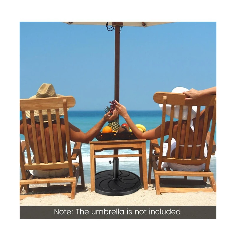 40LBS 21.5Inch Round Outdoor Umbrella Base