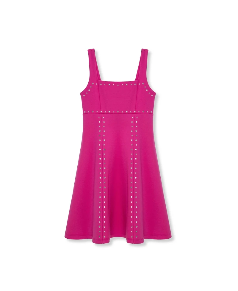 H by Habitual Big Girls Studded Fit and Flare Dress