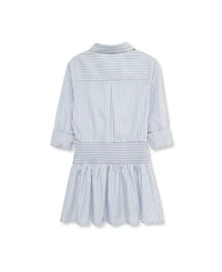 H by Habitual Big Girls Stripe Gathered Shirt Dress