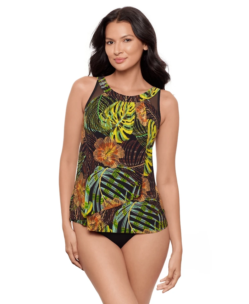 Miraclesuit Women's Sunset Islet Ursula Tummy-Control Underwired Tankini Top