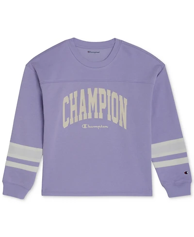 Champion Big Girls Oversized Logo Graphic T-Shirt