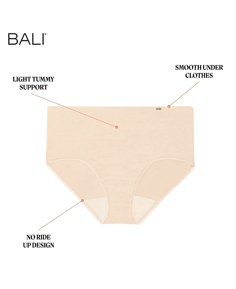 Bali Women's Lux Cotton Essentials Hipster Underwear Dflehp
