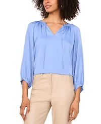 Vince Camuto Women's Tie-Neck Peasant-Sleeve Blouse