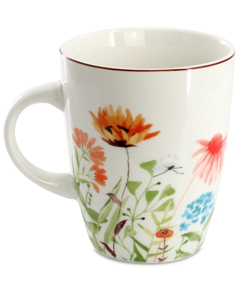 Elama Botanica 16 Pc. Dinnerware Set, Service for 4
