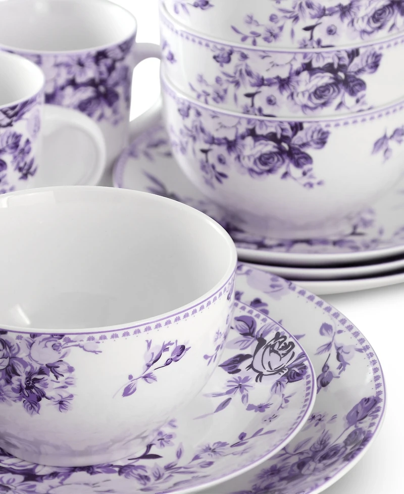 Elama Amor 16 Pc. Dinnerware Set, Service for 4