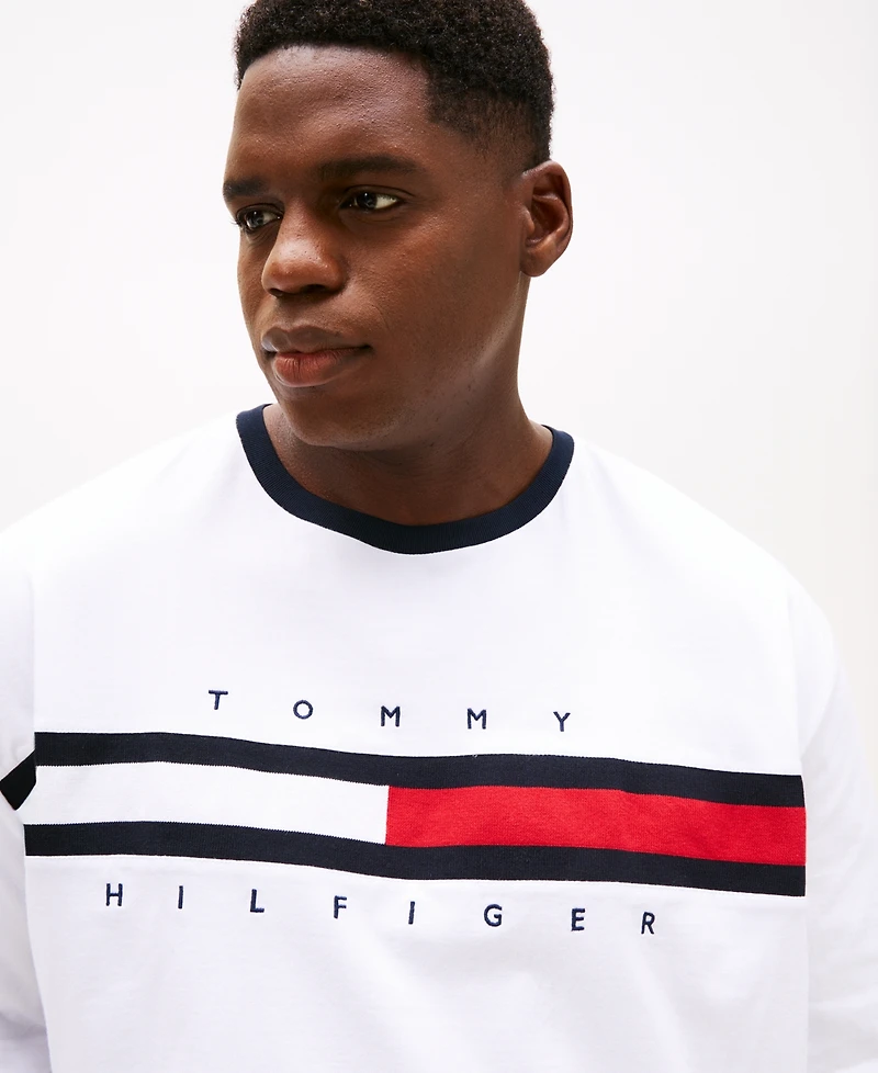 Tommy Hilfiger Men's Big & Tall Tino Logo Short Sleeve T-Shirt