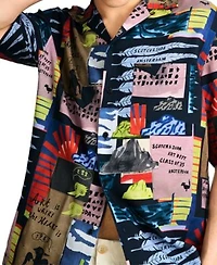 Scotch Soda Mens Patterned Shirt Shorts
