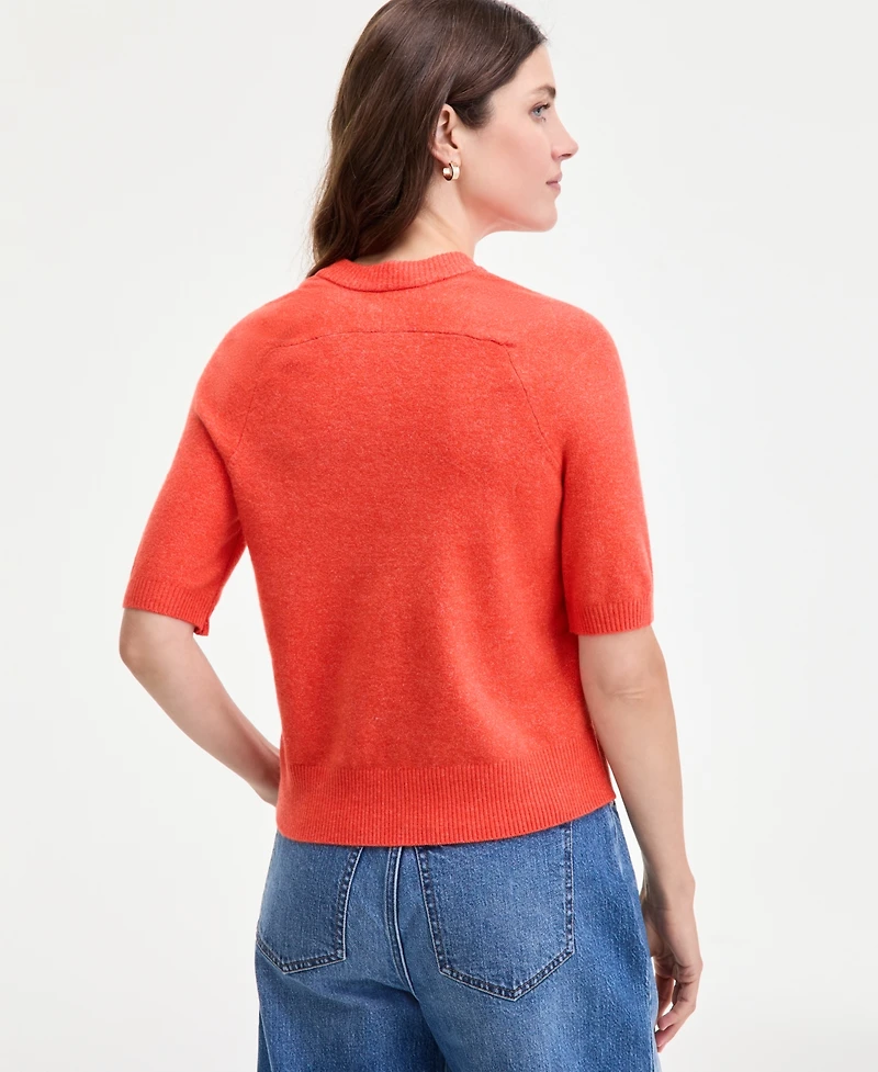 On 34th Women's Saddle Short Sleeve Sweater, Macy's Exclusive