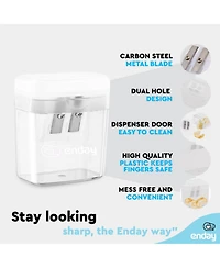 Pencil Sharpener Dual Hole Manual Yellow, Jumbo Crayon w/Cover & Bin, Handheld Sharpeners for Large Standard Pencils, 1 Pc –