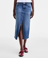 On 34th Women's Denim Midi Skirt, Macy's Exclusive