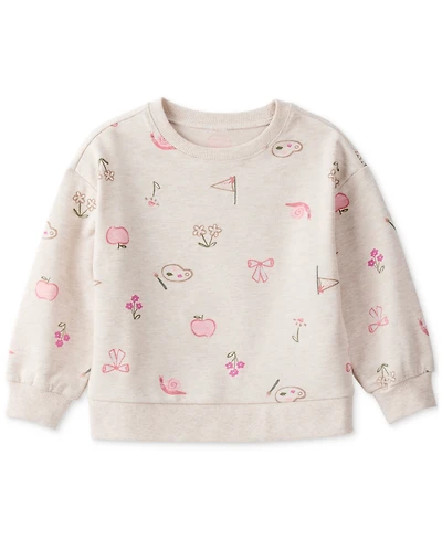 Carter's Toddler Girls French Terry Long-Sleeve Pullover Sweatshirt