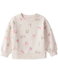 Carter's Toddler Girls French Terry Long-Sleeve Pullover Sweatshirt
