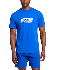 Reebok Distance Short Sleeve Crewneck Graphic Running T-Shirt
