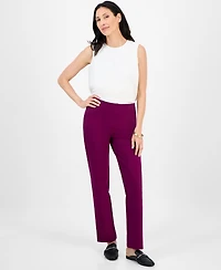 Jm Collection Women's Ponte-Knit Pull-On Ankle Pants, Exclusively at Macy's