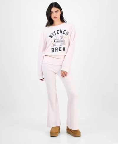 Grayson Threads The Label Juniors Witchy Snoopy Sweatshirt Fold Over Pants