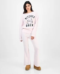 Grayson Threads The Label Juniors Witchy Snoopy Sweatshirt Fold Over Pants