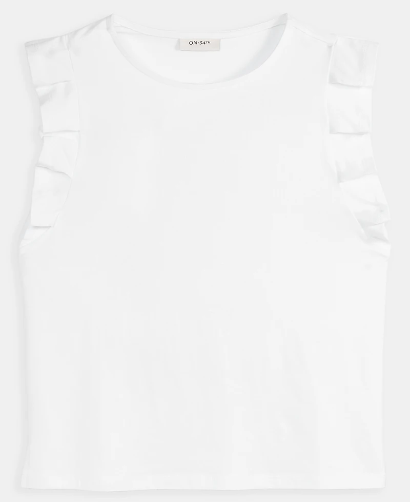 On 34th Women's Flutter-Sleeve Jersey T-Shirt, Macy's Exclusive
