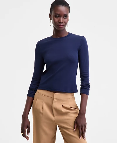 On 34th Women's Long-Sleeve Top, Macy's Exclusive