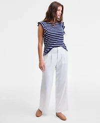 On 34th Women's High-Rise Crepette Trouser Pants, Macy's Exclusive