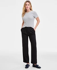 On 34th Women's High-Rise Crepette Trouser Pants, Macy's Exclusive