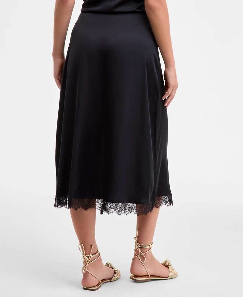 On 34th Women's Lace-Trim Slip Skirt, Macy's Exclusive