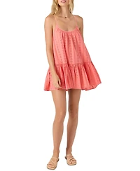 O'Neill Juniors' Cotton Eyelet Mini Dress Cover-Up