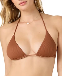 O'Neill Women's Saltwater Solids Rib Venice Bikini Top