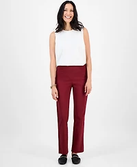 Jm Collection Women's Lace Side Panel Pull-On Pants