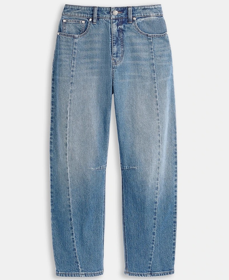 On 34th Women's Cropped High-Rise Barrel-Leg Jeans, Macy's Exclusive