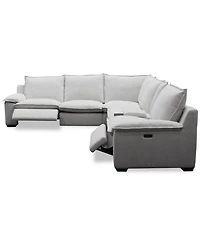 Borsi -Pc. Sectional with Power Recliners & 1 Console