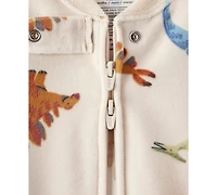 Carter's Baby Boys Dinosaur-Print Long-Sleeve 2-Way-Zip 1-Piece Footed Pajamas
