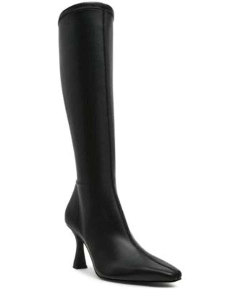 Steve Madden Womens Flute Knee High Dress Boots Regular Wide Calf