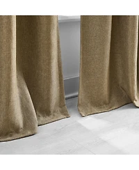 Lush Decor Meena Slub 100% Blackout Window Curtain Panels Blue Pair 52x84