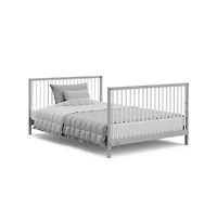 Graco Teddi 5-in-1 Convertible Crib with Drawer - Pebble Gray and White