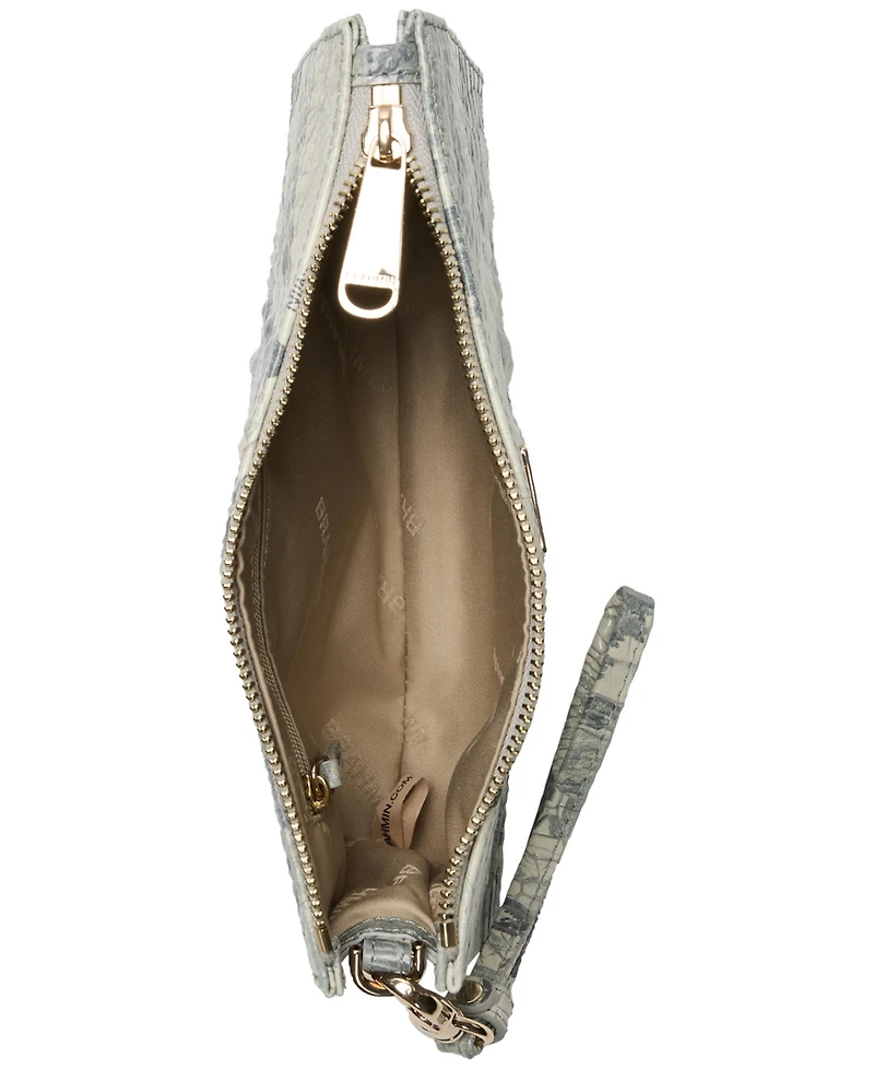 Brahmin Daisy Melbourne Embossed Leather Clutch
