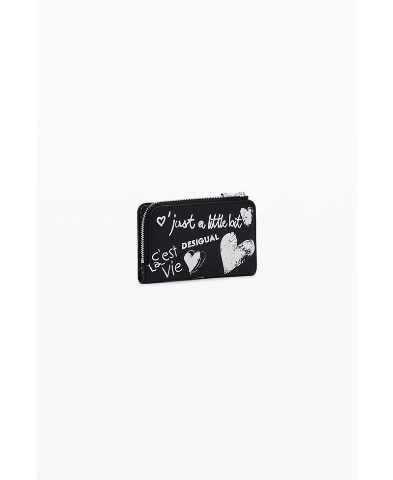 Desigual Women's Medium graffiti faux leather wallet